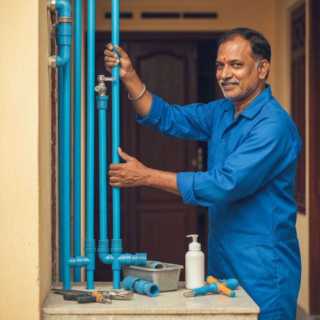 Pipe installation work